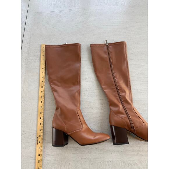 Franco Sarto Tall Tan Boots Coastal Cowboy Western Boho Bohemian - Picture 3 of 6